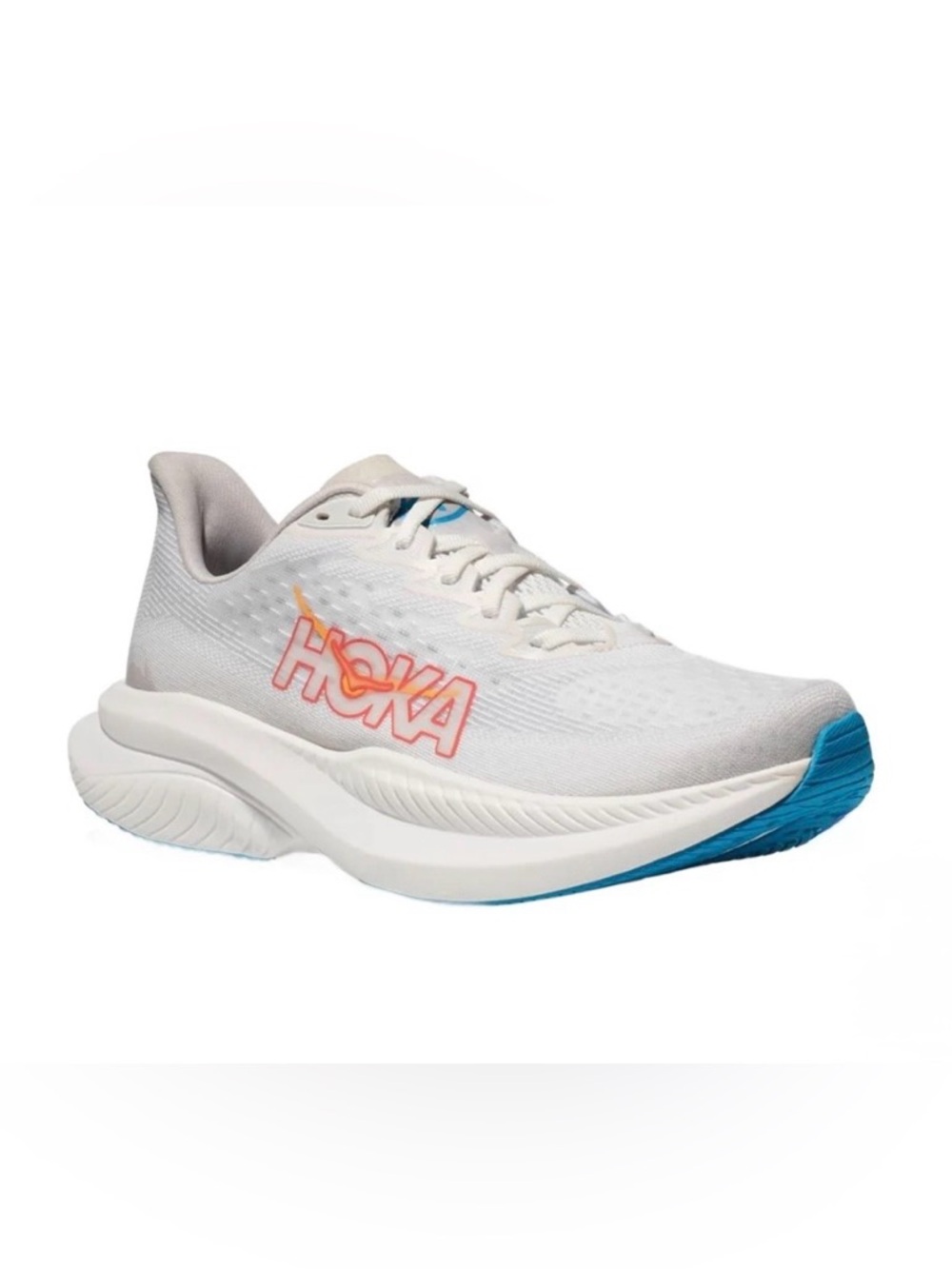 Hoka Women's Mach 6 White Nimbus Cloud Running Shoe 8.5 NEW
